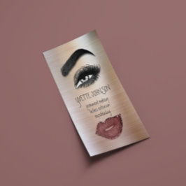 Eyelash Brow Makeup Logotyp QRCode Lip Ro Skin Visitkort