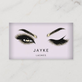 Eyelash Brow Microblade QR Logotyp Smoky Grått Pow Visitkort
