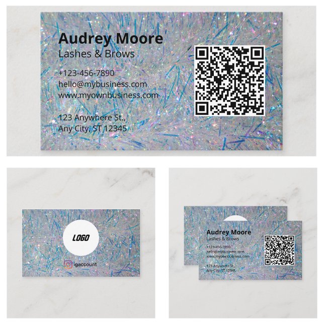 Eyelash Brows Lash Tech Visitkort (Eyelash Brows Lash Tech Business Card
)