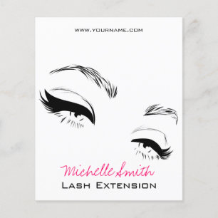 Eyelash brows Permanent Makeup Artist Ögon Lash Flygblad