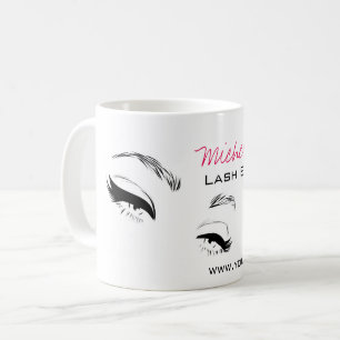 Eyelash brows Permanent Makeup Artist Ögon Lash Kaffemugg