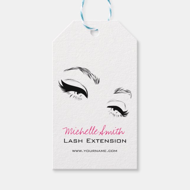 Eyelash brows Permanent Makeup Artist Ögon Lash Presentetikett (Framsidan)