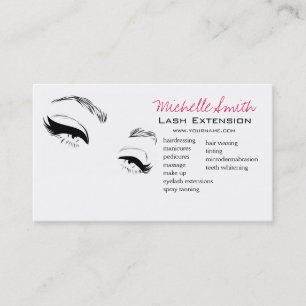 Eyelash brows Permanent Makeup Artist Ögon Lash Visitkort