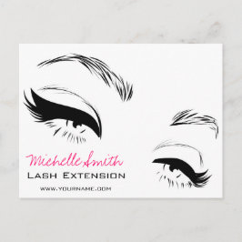 Eyelash brows Permanent Makeup Artist Ögon Lash Vykort