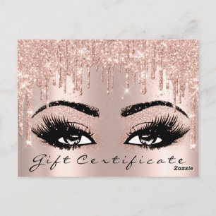 Eyelash Confetti Makeup Glam Vykort