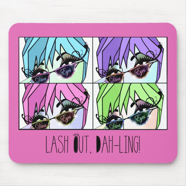 "Eyelash Divas" "Lash Out, Dah-ling!" Musmatta (Framsidan)
