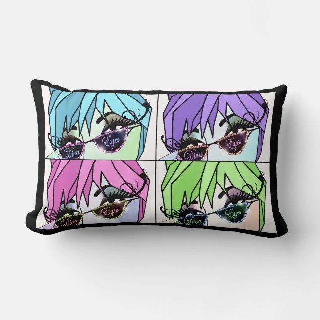 Eyelash Divas Lumbarkudde (Framsida)