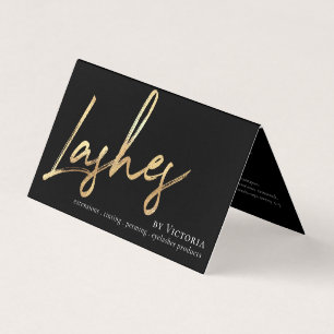 Eyelash eftervård Loyalty Gold Foil alla i ett Visitkort