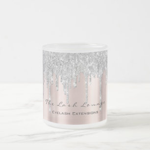 Eyelash Exention Beauty Ro Spark Makeup Grått Frostad Glasmugg