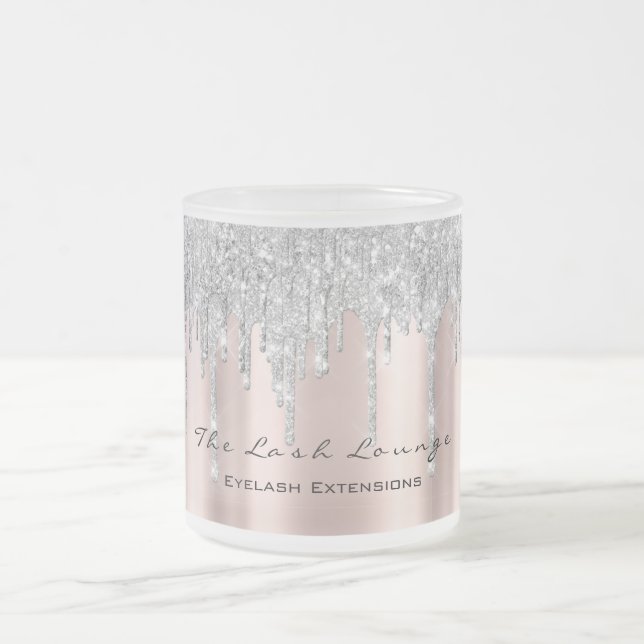 Eyelash Exention Beauty Ro Spark Makeup Grått Frostad Glasmugg (Center)