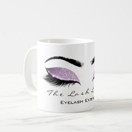 Eyelash Exention Beauty Studio Glitter Kaffemugg