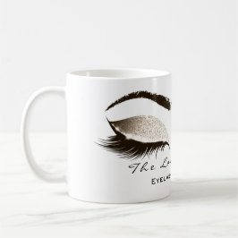 Eyelash Exention Beauty Studio Ivory Lux Glitter Kaffemugg