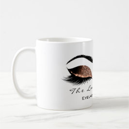 Eyelash Exention Beauty Studio Kaffe Glitter Kaffemugg