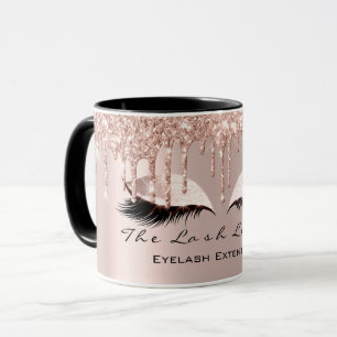 Eyelash Exention Beauty Studio Ro Spark Glitter Mugg