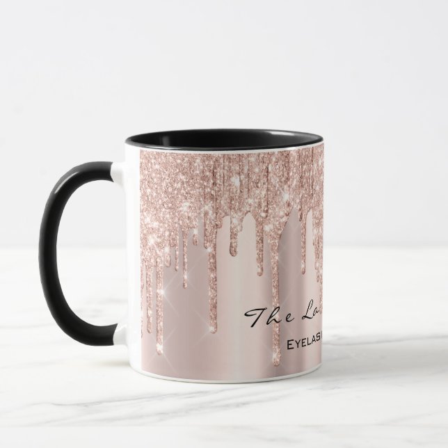 Eyelash Exention Beauty Studio Ro Spark Glitter Mugg (Vänster)