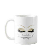 Eyelash Extension Beauty Studio Guld Glitter Glam