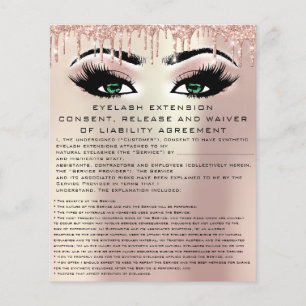 EYELASH EXTENSION CONENT, FRISLÄPPANDE OCH AVFALLS FLYGBLAD