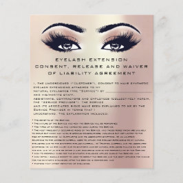 EYELASH EXTENSION CONSENT, RELEASING AND WAIVER Ro Flygblad