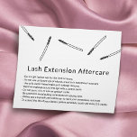 Eyelash Extension Eftervård Handdragna minimalisti Flygblad<br><div class="desc">Handdragna minimalistiska Eyelash Extension Eftervård kort.</div>
