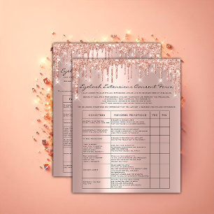 Eyelash Extension Liability Waiver Agreement Ro Flygblad