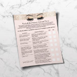 Eyelash Extension Liability Waiver Guld Gräns Flygblad<br><div class="desc">Eyelash Extension Liability Waiver & Release from Guld Glitter Gräns Flyers.</div>