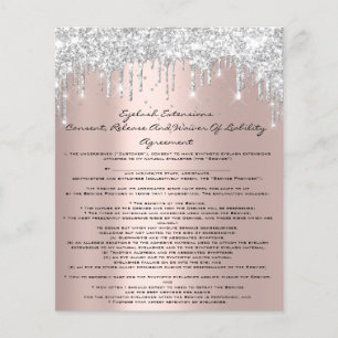 Eyelash Extension Liability Waiver Ro Grått Confe Flygblad