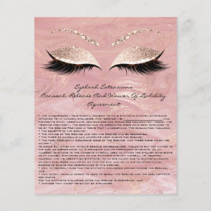 Eyelash Extension Liability Waiver Ro Marble Flygblad
