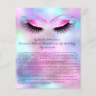 Eyelash Extension Liability Waiver Ro Ombre Flygblad