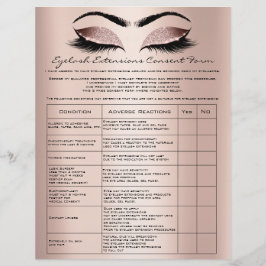 Eyelash Extension Liability Waiver Ro Reklamblad