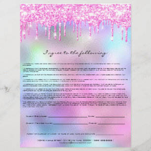 Eyelash Extension Liability Waiver Ro Rosa Reklamblad