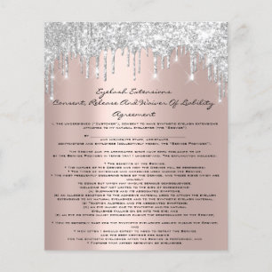 Eyelash Extension Liability Waiver Spark Ro Grått Flygblad
