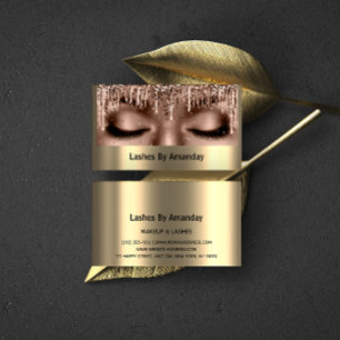 Eyelash Extension Makeup Ro Guld Lux Visitkort
