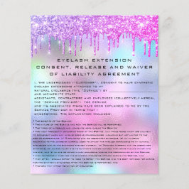 EYELASH EXTENSION RELEASE WAIVER Holograph Drives Flygblad