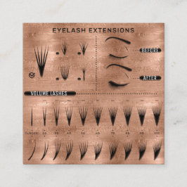 Eyelash Extension Studio Shop Ro Smala Fyrkantigt Visitkort