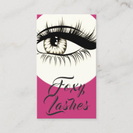 Eyelash Extensions Beauty Salon Affärskort Visitkort