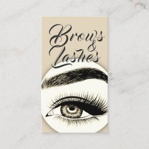 Eyelash Extensions Beauty Salon Affärskort Visitkort