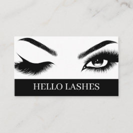 Eyelash Extensions Beauty Salon Spa Business Car Visitkort