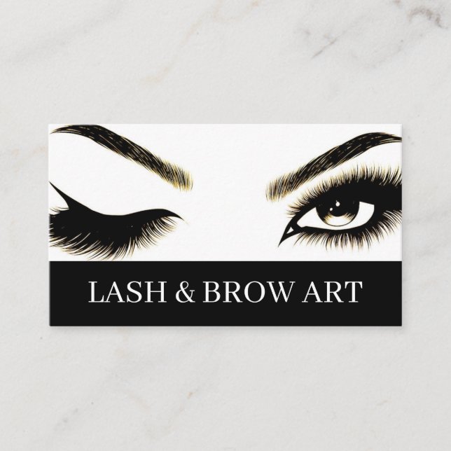 Eyelash Extensions Beauty Salon Spa Business Car Visitkort (Framsida)