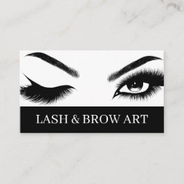 Eyelash Extensions Beauty Salon Spa Business Car Visitkort