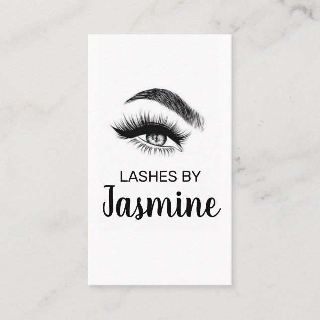 Eyelash Extensions Beauty Salon Spa Visitkort (Framsida)