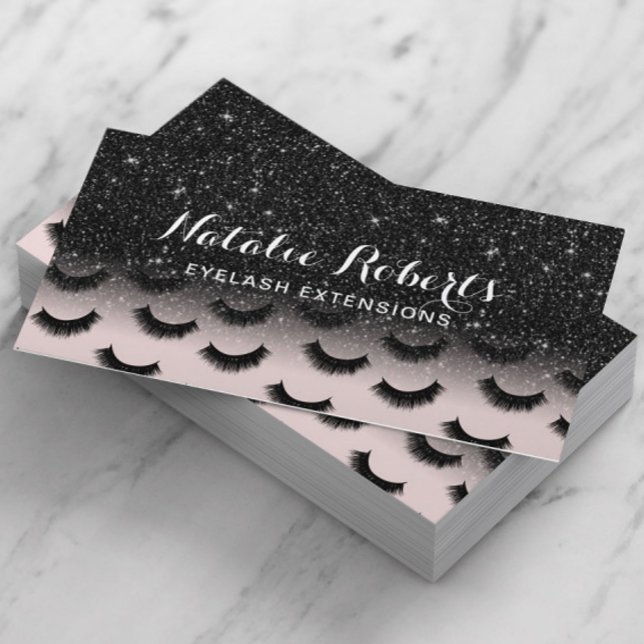 Eyelash Extensions  & Black Lash Salon Visitkort (Skapare uppladdad)