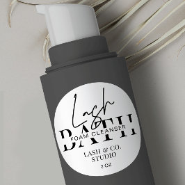 Eyelash Extensions för minimalistiska moderna tvät Runt Klistermärke