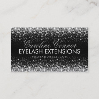 Eyelash Extensions Glitter Star Rain Affärskort Visitkort
