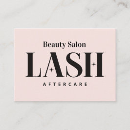Eyelash Extensions Lash Aftercare Card Visitkort