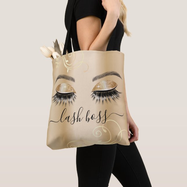 Eyelash Extensions Lash Chef Luxury Guld Tygkasse (Närbild)