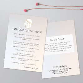 Eyelash Extensions Lash Girl after Care Referral