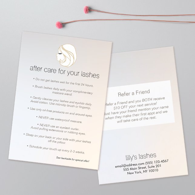 Eyelash Extensions Lash Girl after Care Referral (Skapare uppladdad)