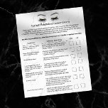 Eyelash Extensions Liability Waiver Modern Marble Reklamblad<br><div class="desc">Eyelash Extension Liability Waiver & Release form Modern Marble Flyers.</div>