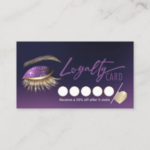 Eyelash Extensions Lila Lash Salon Loyalty Lojalitetskort