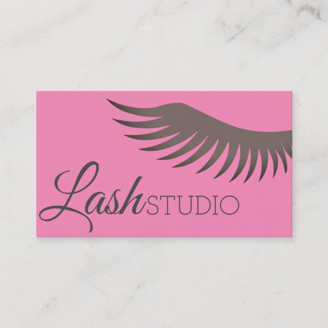 EyeLash Extensions Makeup Artist Visitkort (Framsida)